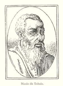 Nicolo dit Tribolo (gravura) de Italian School