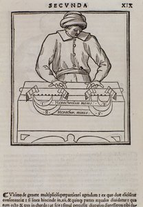 Página de Theorical Music por Lodovico Fogliani (1475 -1542) (ou Ludovico Foliani) teórico musical de Italian School