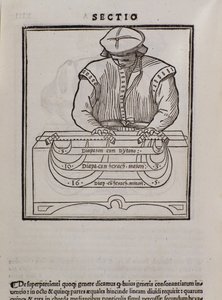 Página de Theorical Music por Lodovico Fogliani (1475 -1542) (ou Ludovico Foliani) teórico musical de Italian School