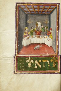 Página de um Machzor, Toscana, provavelmente Florença de Italian School