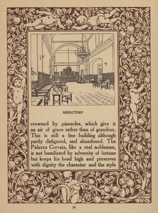 Página da brochura do San Domenico Palace Hotel, Taormina (litografia) de Italian School