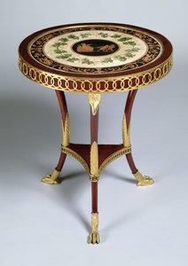 Mesa Pedestal, 1804-14 (madeira dourada)