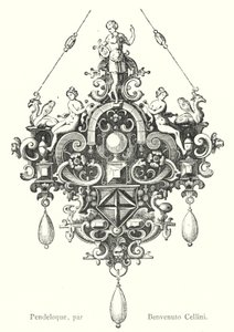 Pendeloque, de Benvenuto Cellini (gravura) de Italian School
