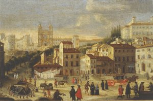 Piazza di Spagna e Trinita dei Monti de Italian School