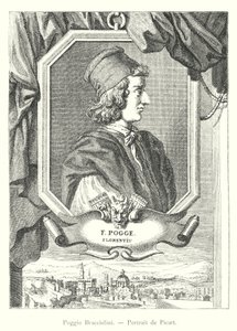Poggio Bracciolini, Portrait de Picart (gravura) de Italian School
