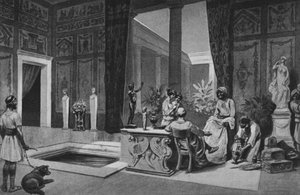 Pompeia: Casa de Meleager (Litho) de Italian School
