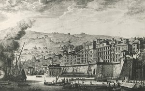 Ponte Reale em Génova, gravura, Itália de Italian School