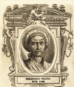 Retrato de Domenico Puligo, pintor italiano da Renascença, activo em Florença de Italian School