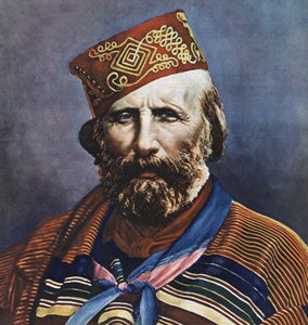 Retrato de Giuseppe Garibaldi (1807-1882), político italiano. de Italian School