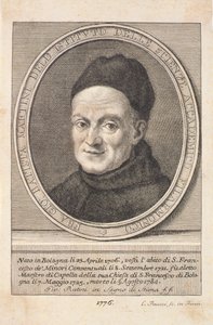 Retrato do Padre Giovanni Battista Martini (1706-84) gravado por Faucci, 1776 de Italian School