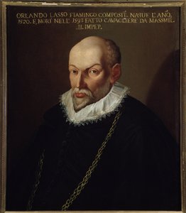 Retrato de Roland de Lassus (1532-1594) Compositor Flamengo de Italian School