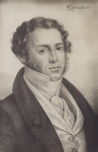 Portrait of Saverio Mercadante  de Italian School