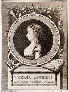 Retrato de Teresa Saporiti de Italian School