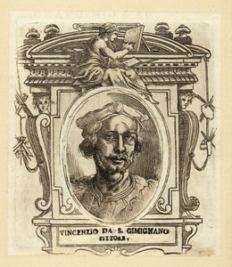 Retrato de Vincenzo Tamagni, pintor italiano da Renascença de Italian School