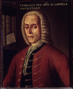 Retrato do compositor italiano Francesco Feo (1691-1761) de Italian School