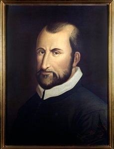 Retrato do compositor italiano Giovanni Pierluigi de Palestrina (1525-1594). de Italian School