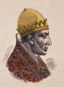 Retrato do Antipope Félix II (Felice) (355-365) de Italian School