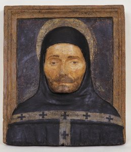 Retrato do dominicano Antonino Pierozzi conhecido por ser Santo Antonino, patrono de Florença (1389-1459) de Italian School