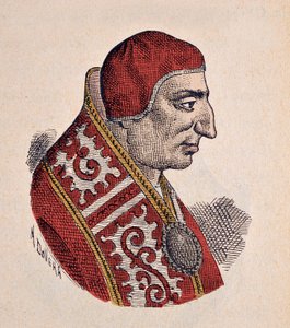 Retrato do Papa Benoit VIII (benedetto, Benedito ou Benedito) (1012-1024) de Italian School