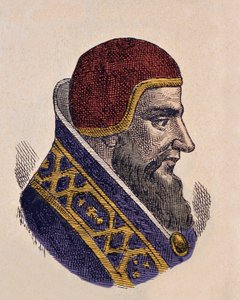Retrato do Papa Damásio II (Poppon, Damaso ou Damaso) (1048) de Italian School