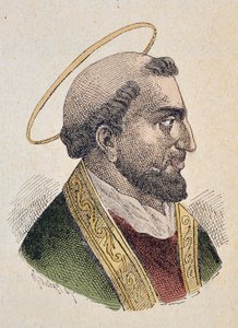 Retrato do Papa Evariste (Evaristus ou Evaristo I) Ier (97-107) de Italian School