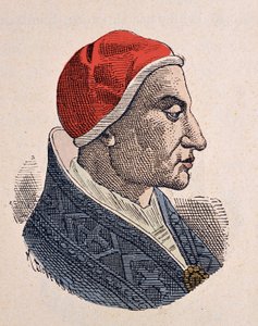 Retrato do Papa Félix IV (Felice) (526-530) de Italian School