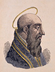 Retrato do Papa Félix Ier (Felice I) (269-274) de Italian School