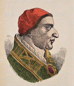 Retrato do Papa João III (Giovanni ou Ioannes) (561-574) de Italian School