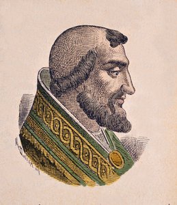 Retrato do Papa Leão IX (Leão, Leone) (1049-1054) de Italian School