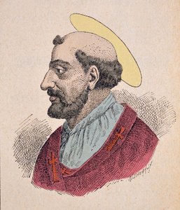 Retrato do Papa Lin (Linus ou Lino) (67-76) de Italian School