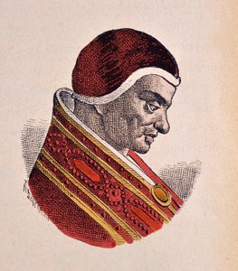 Retrato do Papa Pascal II (Pasquale ou Pascal) (1099-1118) de Italian School