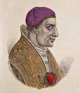 Retrato do Papa Paulo Ier (Paolo, Paulus) (757-767) de Italian School