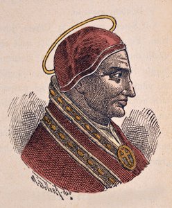 Retrato do Papa Soter (Sotero ou Soterius) (ca. 166-175) de Italian School