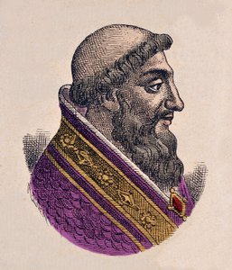 Retrato do Papa Victor II (Vittore) (1055-1057) de Italian School