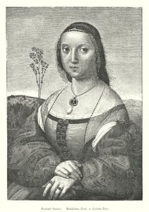 Raphael Sanzio, Maddalena Doni, Galerie Pitti (gravura) de Italian School