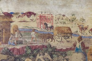 Rio e vida no campo, Cenas da vida da corte de Borso d