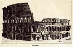 Roma: Coliseu (Litho) de Italian School