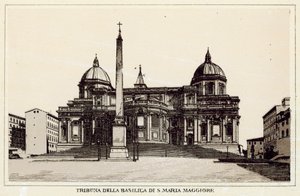 Roma: Tribuna da Basílica de Santa Maria Maior (litho) de Italian School