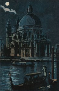 Santa Maria della Salute (litografia a cores) de Italian School