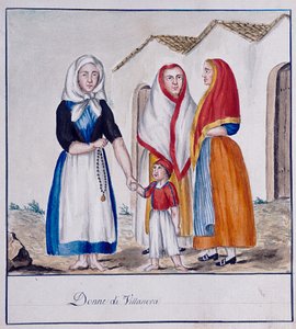 Fantasias Sardas de Villanova, estampa ms.258, Coleção Luzzetti de Italian School