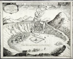 Vulcão Solfatara, Pozzuoli, Nápoles de Italian School
