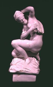 Estatueta, após uma fábrica de bronze de Giambologna (1529-1608) Vinovo, final do século XVIII (porcelana) de Italian School