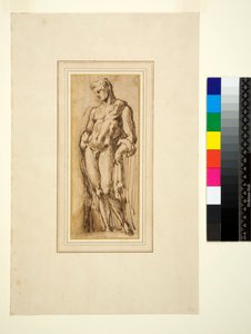 Estudo de uma Estátua Antiga de Italian School