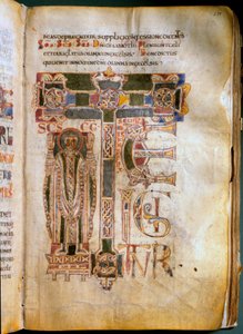 Te igitur Página de um Missal e Representante Sacramental. Feito no século XI, no mosteiro de Sant