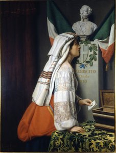 O plebiscito de 1870. Nesta ocasião, os italianos votaram pela unidade italiana. Museo del Risorgimento. Milão de Italian School