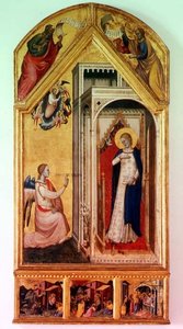 A Anunciação (tempera no painel) de Italian School