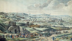 O ataque a Paris pelas tropas Aliadas, vista das alturas do Pantin, 30 de Março de Italian School