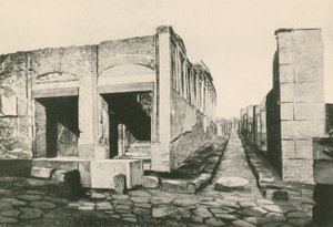 O edifício de Eumachia como é (gravure) de Italian School