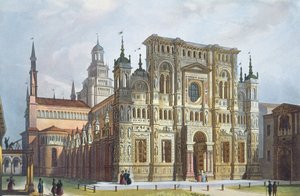 A Cartuxa perto do Pavia a partir de vistas de Milão e seus arredores de Italian School