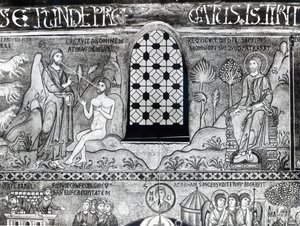 A criação de Adão (mosaico) de Italian School